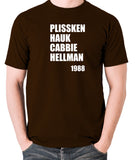 Escape From New York - Plissken, Hauk, Cabbie, Hellman 1988 - Men's T Shirt - chocolate