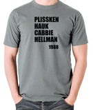 Escape From New York - Plissken, Hauk, Cabbie, Hellman 1988 - Men's T Shirt - grey