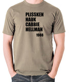 Escape From New York - Plissken, Hauk, Cabbie, Hellman 1988 - Men's T Shirt - khaki