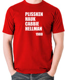 Escape From New York - Plissken, Hauk, Cabbie, Hellman 1988 - Men's T Shirt - red