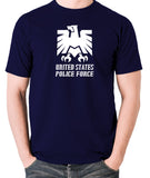 Escape From New York - United States Police Force Badge - Men's T Shirt - navy