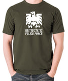 Escape From New York - United States Police Force Badge - Men's T Shirt - olive