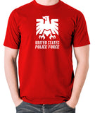 Escape From New York - United States Police Force Badge - Men's T Shirt - red