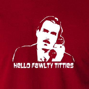 Fawlty Towers - Basil, Hello Fawlty Titties - Men's T Shirt