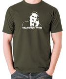 Fawlty Towers - Basil, Hello Fawlty Titties - Men's T Shirt - olive