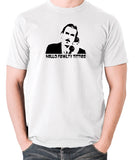 Fawlty Towers - Basil, Hello Fawlty Titties - Men's T Shirt - white