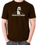 Fawlty Towers - Basil, I Think We're Just Out Of Waldorfs - Men's T Shirt - chocolate