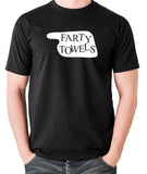 Fawlty Towers - Farty Towels Sign - Men's T Shirt - black