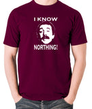 Fawlty Towers - Manuel, I Know Northing - Men's T Shirt - burgundy
