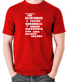 Fawlty Towers - The German's Order, Colditz Salad - Men's T Shirt - red