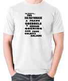 Fawlty Towers - The German's Order, Colditz Salad - Men's T Shirt - white