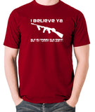 Home Alone - I Believe Ya But My Tommy Gun Don't - Men's T Shirt - brick red