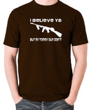 Home Alone - I Believe Ya But My Tommy Gun Don't - Men's T Shirt - chocolate