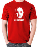 Karl Pilkington, Idiot Abroad, Ricky Gervais Show - Alright - Men's T Shirt - red