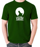 Kevin Turvey Investigates Silhouette - Rik Mayall - A Kick Up The Eighties - Men's T Shirt - green