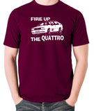 Life On Mars - Ashes To Ashes, Fire Up The Quattro - Men's T Shirt - burgundy