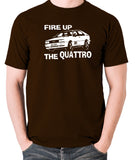 Life On Mars - Ashes To Ashes, Fire Up The Quattro - Men's T Shirt - chocolate