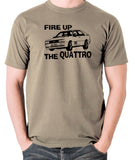 Life On Mars - Ashes To Ashes, Fire Up The Quattro - Men's T Shirt - khaki
