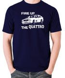 Life On Mars - Ashes To Ashes, Fire Up The Quattro - Men's T Shirt - navy