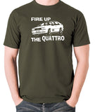 Life On Mars - Ashes To Ashes, Fire Up The Quattro - Men's T Shirt - olive