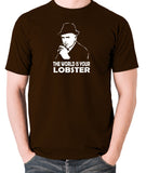 Minder - Arthur Daley, The World Is Your Lobster - Men's T Shirt - chocolate