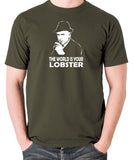 Minder - Arthur Daley, The World Is Your Lobster - Men's T Shirt - olive