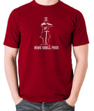 Monty Python and the Holy Grail - The Black Knight, None Shall Pass - Men's T Shirt - brick red