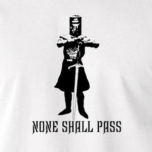 Monty Python and the Holy Grail - The Black Knight, None Shall Pass - Men's T Shirt