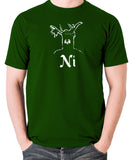 Monty Python and the Holy Grail - The Knights Who Say Ni - Men's T Shirt - green