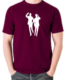 Morecambe And Wise - Eric & Ernie, Bring Me Sunshine - Men's T Shirt - burgundy