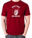 Mrs Brown's Boys - That's Nice Now Feck Off - Men's T Shirt - brick red