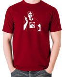 Oscar Wilde Wearing Morrissey T Shirt - Men's T Shirt - brick red