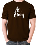 Oscar Wilde Wearing Morrissey T Shirt - Men's T Shirt - chocolate