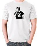 Oscar Wilde Wearing Morrissey T Shirt - Men's T Shirt - white