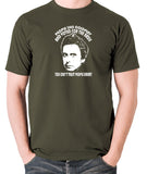 Peep Show - Super Hans, People Like Coldplay and Voted for the Nazis You Can't Trust People Jeremy - Men's T Shirt - olive