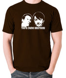 Peep Show - Mark and Jeremy, The El Dude Brothers - Men's T Shirt - chocolate