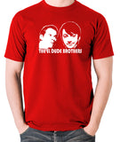 Peep Show - Mark and Jeremy, The El Dude Brothers - Men's T Shirt - red
