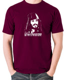 Pirates Of The Caribbean - Cpt Jack Sparrow, But Why Is The Rum Gone? - Men's T Shirt - burgundy