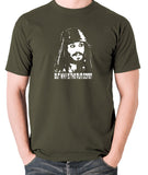 Pirates Of The Caribbean - Cpt Jack Sparrow, But Why Is The Rum Gone? - Men's T Shirt - olive