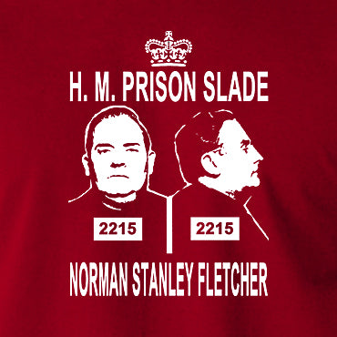 Porridge - Norman Stanley Fletcher HM Prison Slade Mug Shot - Mens T Shirt