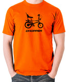Raleigh Chopper - 1970's Classic Bicycle - Men's T Shirt - orange