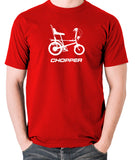 Raleigh Chopper - 1970's Classic Bicycle - Men's T Shirt - red