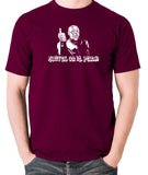 Red Dwarf - Kryten, Swivel On It Punk - Men's T Shirt - burgundy