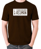 Seinfeld - Cosmo Kramer Assman - Men's T Shirt - chocolate