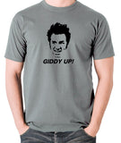 Seinfeld - Cosmo Kramer Giddy Up - Men's T Shirt - grey