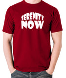 Seinfeld - George Costanza, Serenity Now - Men's T Shirt - brick red