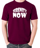 Seinfeld - George Costanza, Serenity Now - Men's T Shirt - burgundy