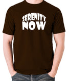 Seinfeld - George Costanza, Serenity Now - Men's T Shirt - chocolate