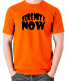 Seinfeld - George Costanza, Serenity Now - Men's T Shirt - orange