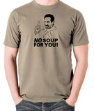 Seinfeld - Soup Nazi, No Soup For You - Men's T Shirt - khaki